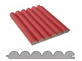 Pannell tal-ħajt MDF bil-fuljetta tal-PVC